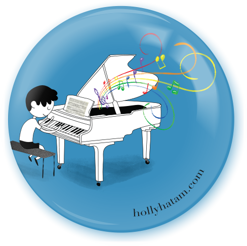 Pianist | Dear Boy | Pinback Buttons