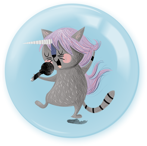 Rocker Cat | Pinback Buttons