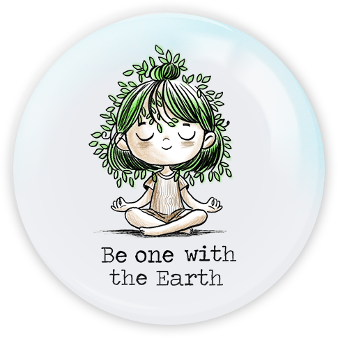 Be One With The Earth | Pinback Buttons